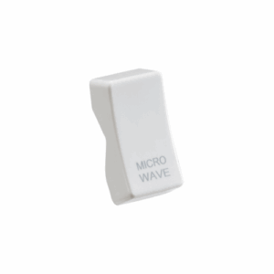 Knightsbridge White Rocker cover laser printed MICROWAVE