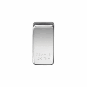 Knightsbridge Polished Chrome Switch cover marked TUMBLE DRYER