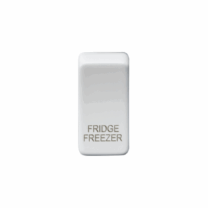 Knightsbridge Matt White Switch cover marked FRIDGE/FREEZER
