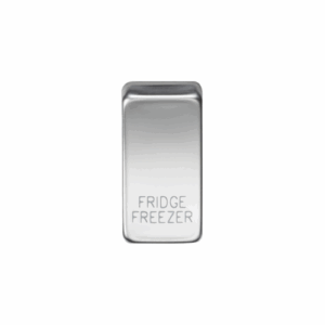 Knightsbridge Polished Chrome Switch cover marked FRIDGE/FREEZER
