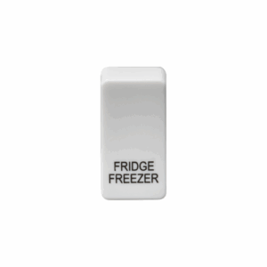 Knightsbridge White Switch cover marked FRIDGE/FREEZER