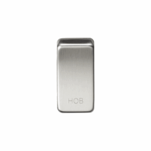 Knightsbridge Brushed Chrome Switch cover marked HOB