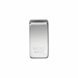 Knightsbridge Polished Chrome Switch cover marked MICROWAVE