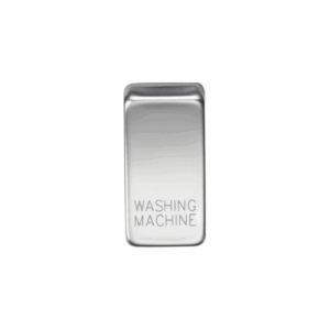 Knightsbridge Polished Chrome Switch cover marked WASHING MACHINE