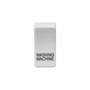 Knightsbridge White Switch cover marked WASHING MACHINE