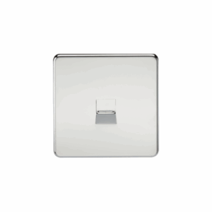 Knightsbridge Polished Chrome Telephone Extension Socket