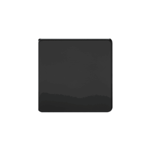 Knightsbridge Screwless Matt Black 1G Blanking Plate