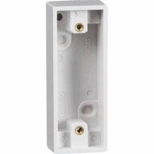 Knightsbridge White Single 16mm Architrave Pattress Box