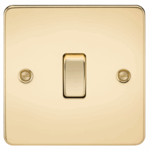 Knightsbridge Polished Brass 10AX 1G Intermediate Switch
