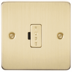 Knightsbridge Brushed Brass 13A Fused Spur Unit