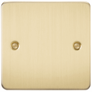 Knightsbridge Brushed Brass 1G Blanking Plate