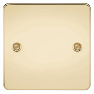 Knightsbridge Polished Brass 1G Blanking Plate