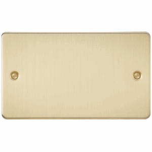 Knightsbridge Brushed Brass 2G Blanking Plate