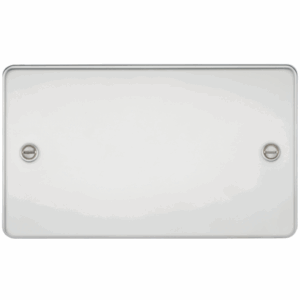 Knightsbridge Flat Plate Polished Chrome 2G Blanking Plate