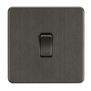 Knightsbridge Smoked Bronze 10AX 1G 2-way Switch