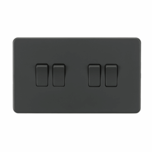 Knightsbridge Anthracite 10AX 4G 2-way Switch