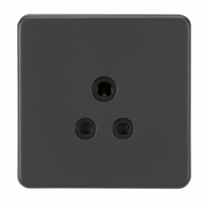 Knightsbridge Anthracite 5A Unswitched Socket