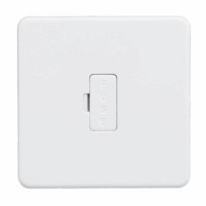 Knightsbridge Matt White 13A Fused Spur Unit