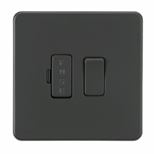 Knightsbridge Anthracite 13A Switched Fused Spur Unit