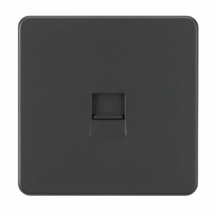 Knightsbridge Anthracite Telephone Extension Socket