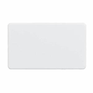 Knightsbridge Matt White 2G Blanking Plate