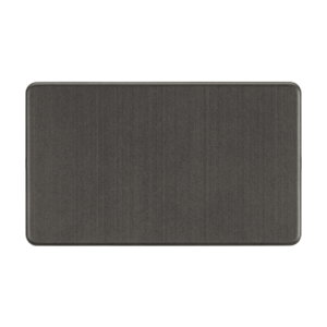 Knightsbridge Smoked Bronze 2G Blanking Plate