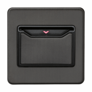 Knightsbridge Smoked Bronze 32A 1G Key Card Switch