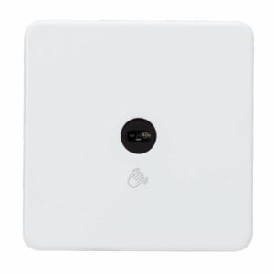 Knightsbridge Matt White 230V 1G 1-way Touchless Switch