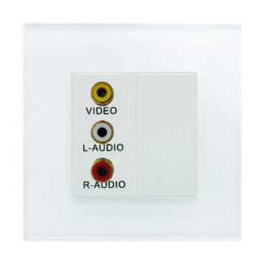 Retrotouch Crystal PG Triple RCA Socket White