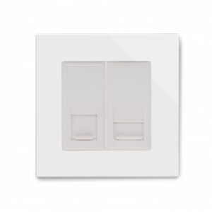 Retrotouch Crystal PG CAT5e / RJ11 Socket White