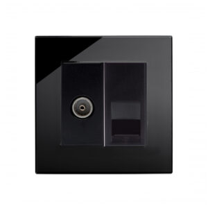 Retrotouch Crystal PG TV / BT Slave Socket Black