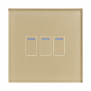 Retrotouch Crystal Touch Switch 240v 3G 2W (Brass)