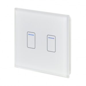 Retrotouch Crystal Touch Dimmer Switch 2G 1W - White