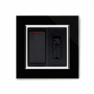 Retrotouch Crystal CT 13A DP Switched Fused Spur Black