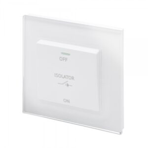 Retrotouch Crystal PG 10A 3-Pole Fan Isolator Switch White