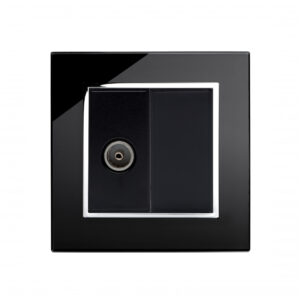 Retrotouch Crystal CT TV Socket Black