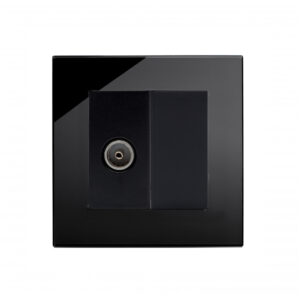 Retrotouch Crystal PG TV Socket Black