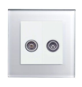Retrotouch Crystal PG  TV - FM Socket White