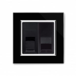 Retrotouch Crystal CT CAT5e / BT Master Tel Socket Black