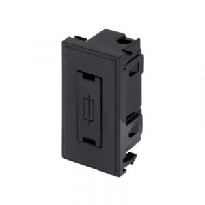 Retrotouch 13A Fused Module 25 x 50mm (Black)