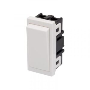 Retrotouch 10A 2 Way Rocker Module 25 x 50mm (White)