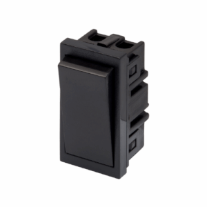 Retrotouch 10A 2 Way Rocker Module 25 x 50mm (Black)