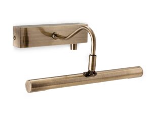 Firstlight LED Picture Light c/w Dimmer Switch 280mm Antique Brass