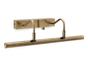 Firstlight LED Picture Light c/w Dimmer Switch 455mm Antique Brass
