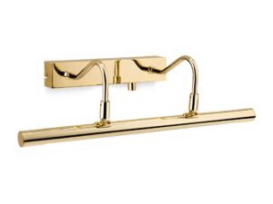 Firstlight LED Picture Light c/w Dimmer Switch 455mm Polished Brass