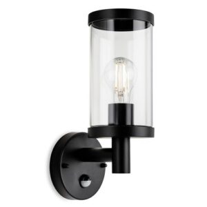 Firstlight Lucas Wall Light with PIR Black