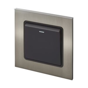Retrotouch Aura Single Retractive?Switch - Brushed Nickel