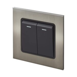 Retrotouch Aura Double Retractive Switch? - Brushed Nickel