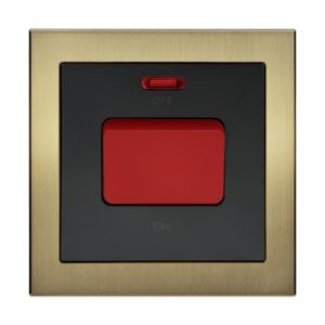 Retrotouch Aura 45A Switch with Neon?- Brushed Brass