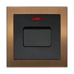 Retrotouch Aura 20A Switch with Neon?- Brushed Bronze